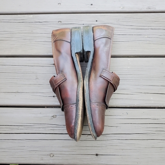Vintage 80s‎ Allen Edmonds Montague Kiltie Monk Strap Brown Leather Loafers 8.5 main image 6